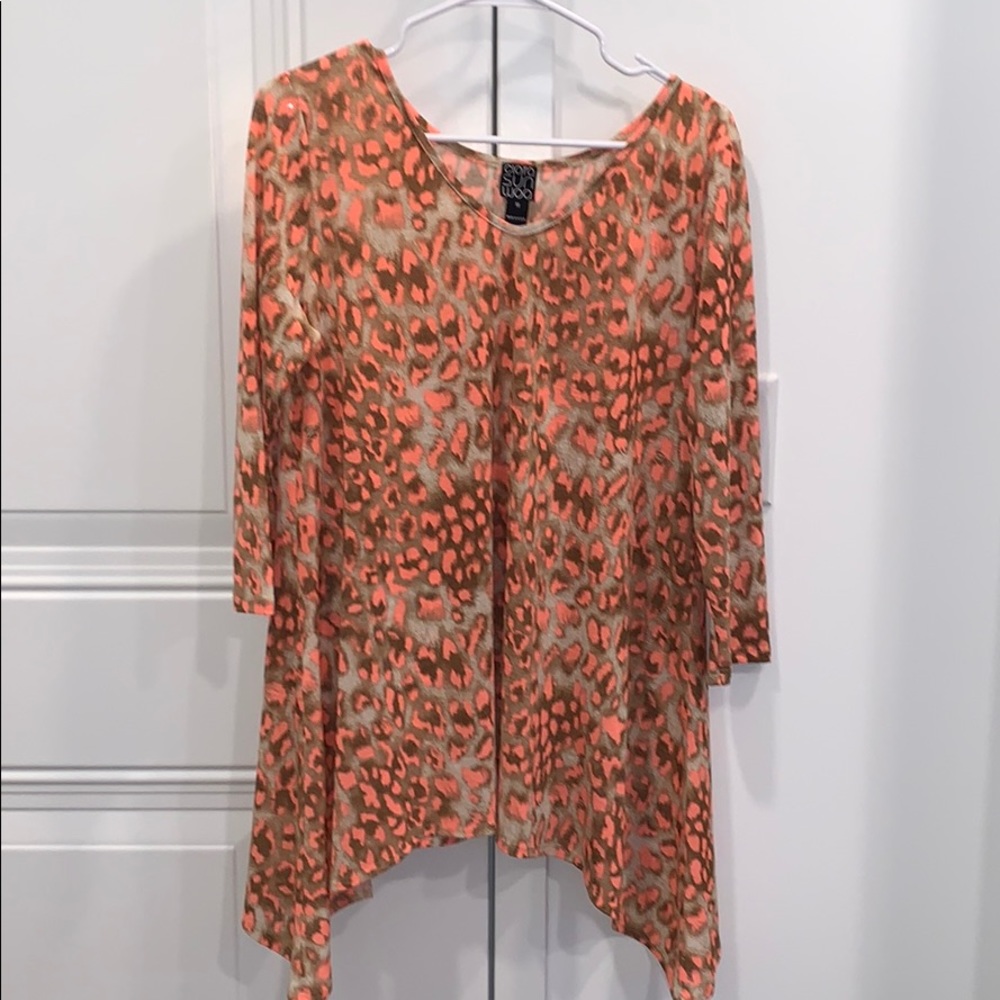 CIARA SUN WOO — leopard print blouse